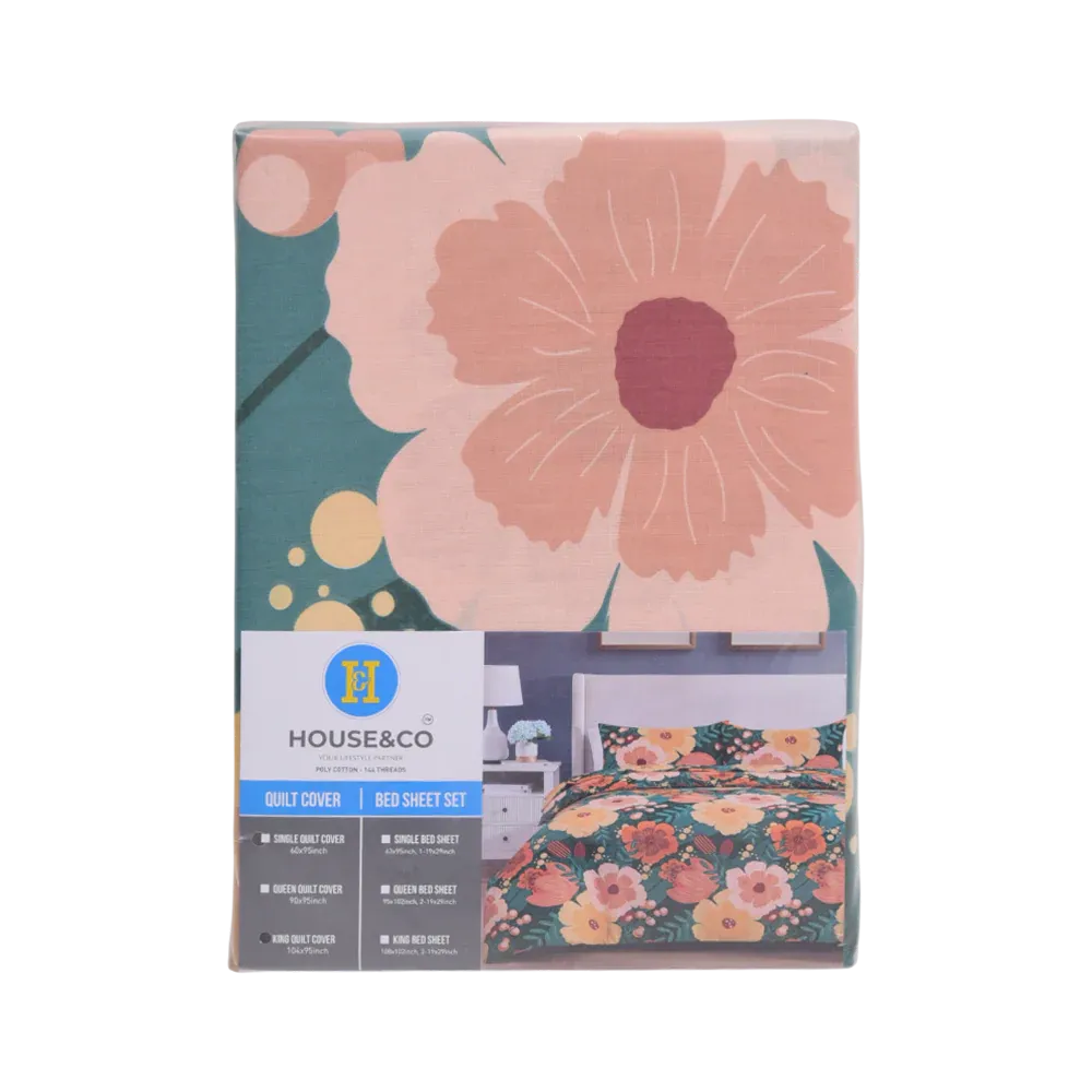 H&C QUILT COVER KING BOTANICAL PARTY T-144