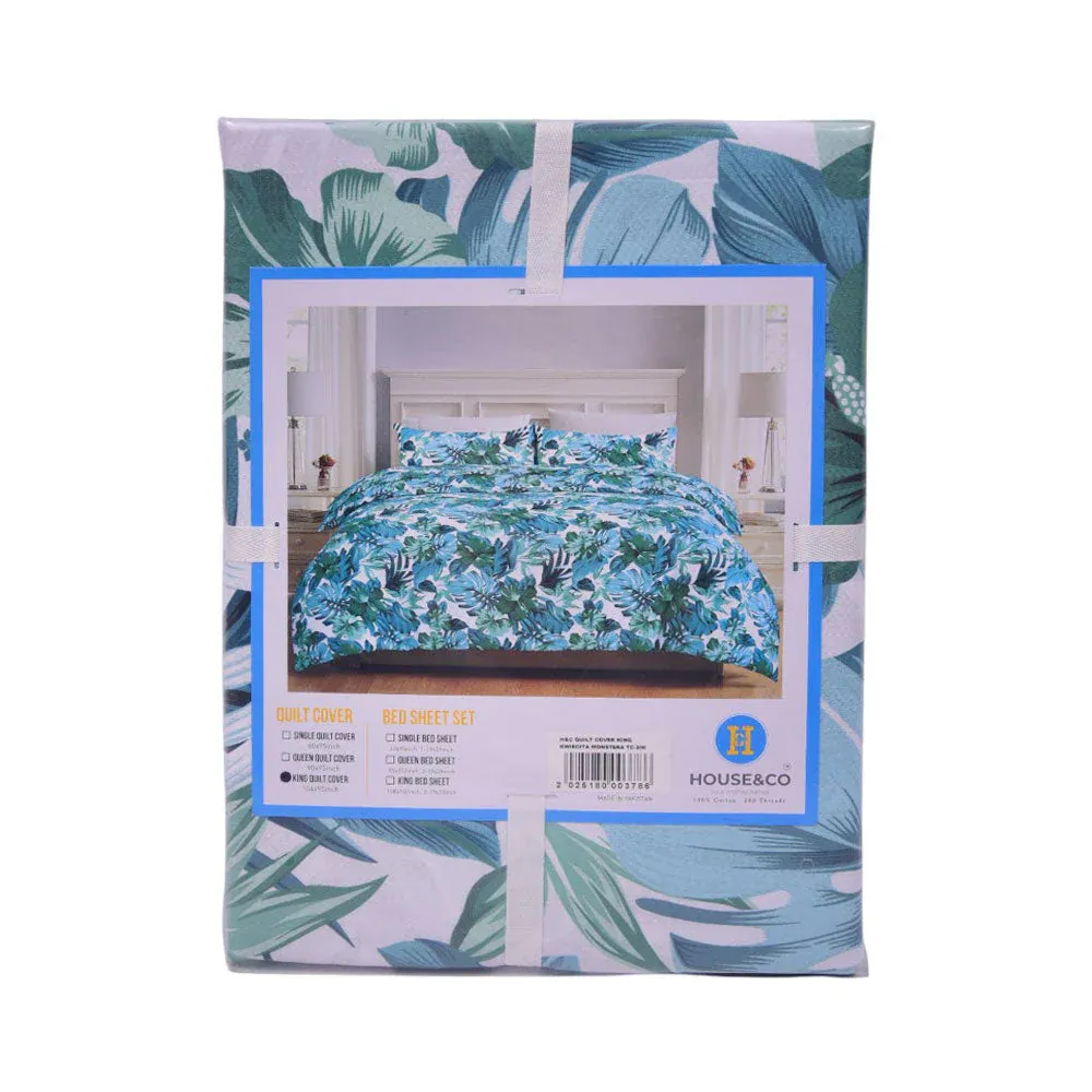 H&C QUILT COVER KING KWIECITA MONSTERATC-200