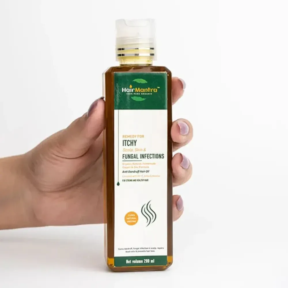 HAIR MANTRA REMEDY FOR ITCHY SCALP ANTI DANDRUFF OIL 200 ML