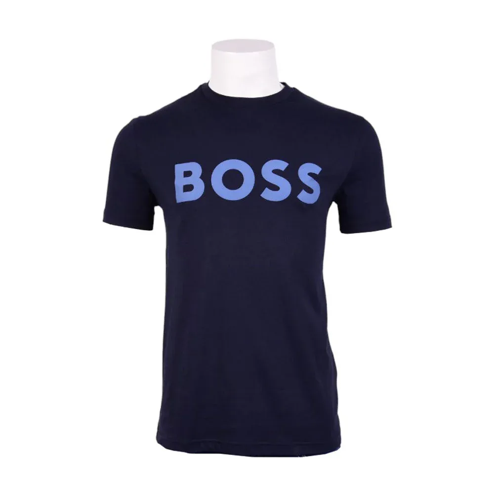 HB MEN S/S R.NECK SHIRT 50481923-404 NVY S (IRS)