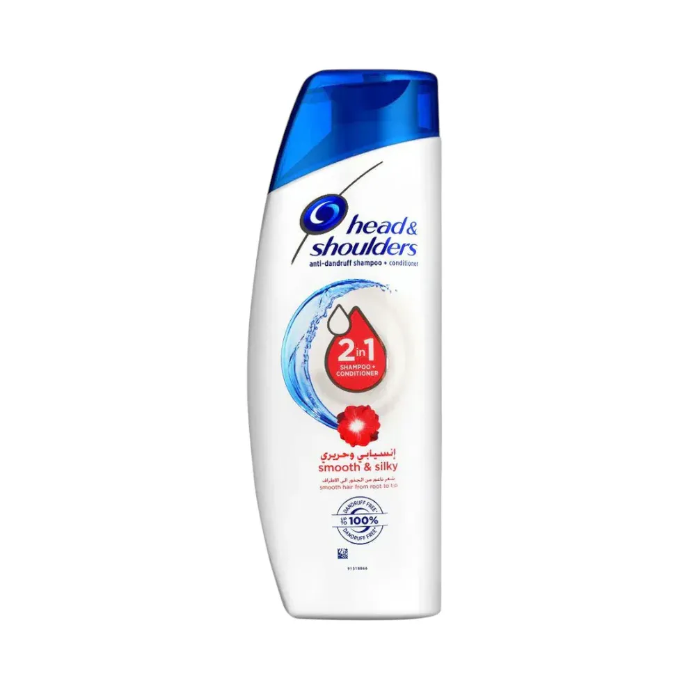 HEAD & SHOULDERS SHAMPOO SMOOTH & SILKY 2IN1 360ML