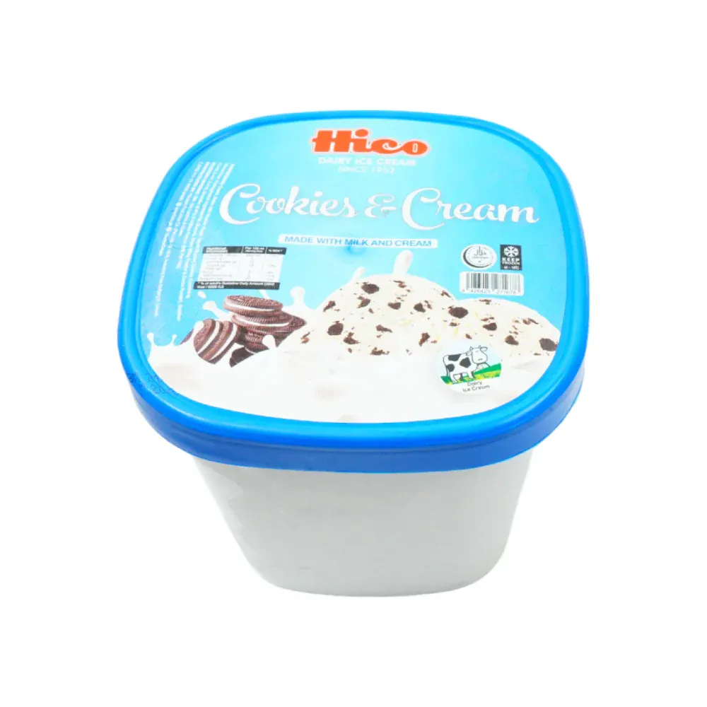 HICO COOKIES & CREAM ICE CREAM FAMILY BUCKET 1.5 LTR