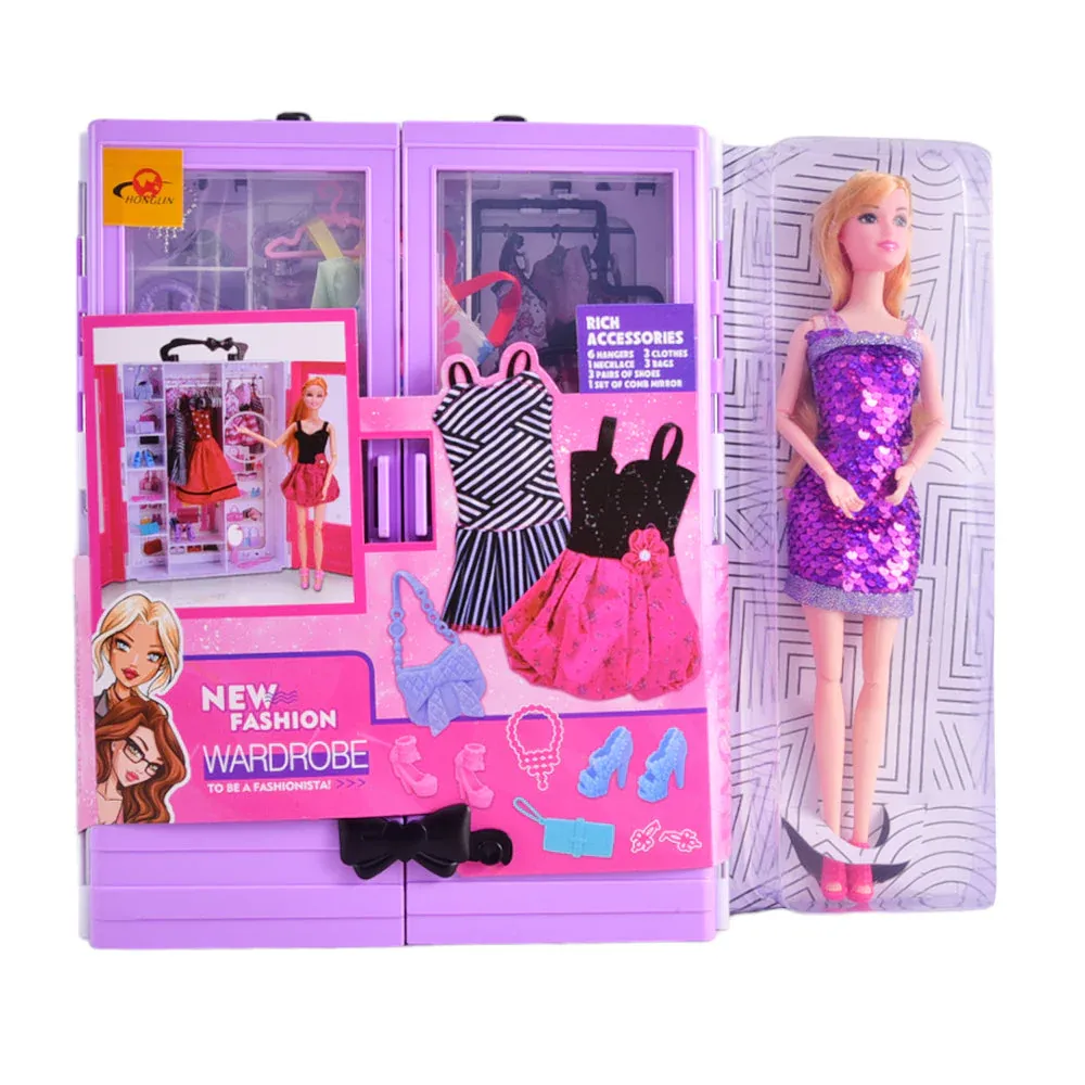 HP2201/2206 NEW FASHION DOLL WITH WARDROBE  D