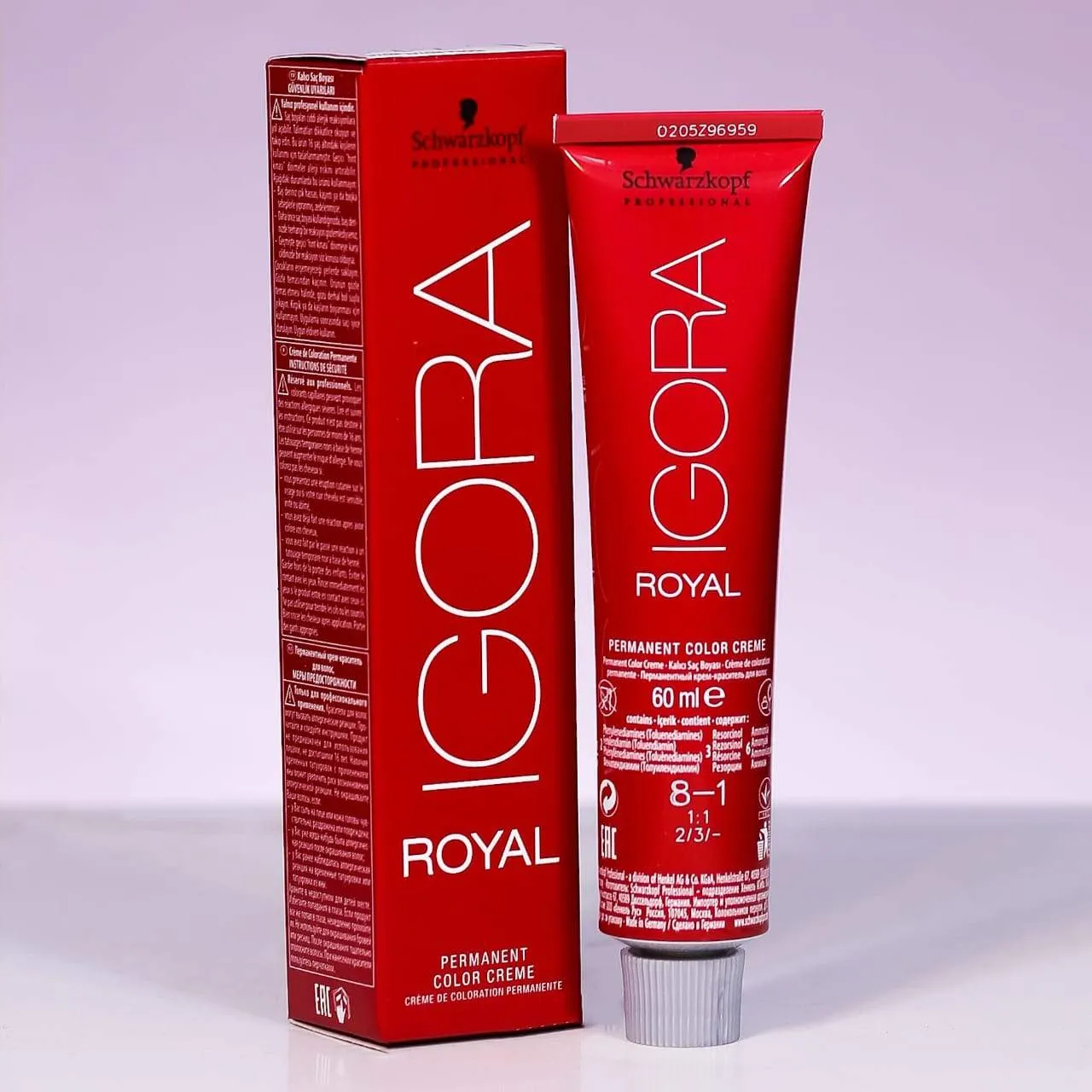 IGORA HAIR COLOR 8-1 LIGHT BLONDE CENDRE ROYAL 60 ML