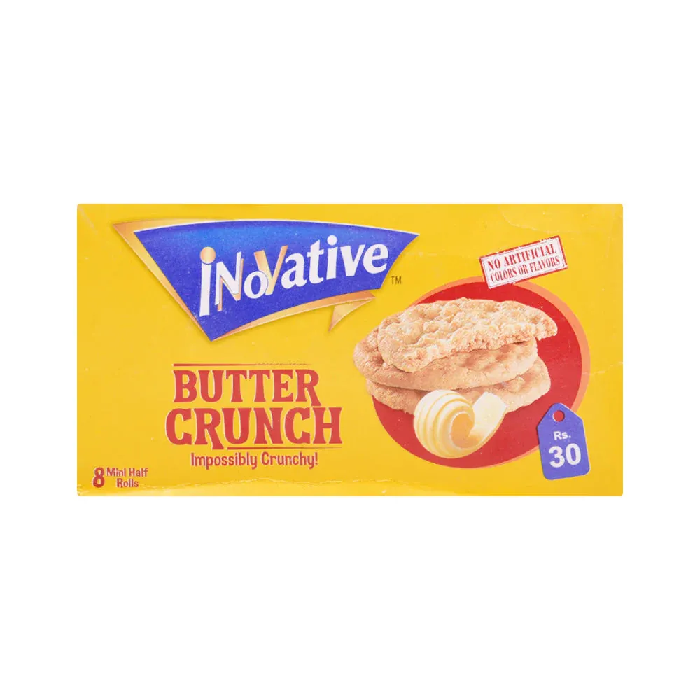 INNOVATIVE BUTTER CRUNCH HALF ROLL 47.7 GM BOX 8PC