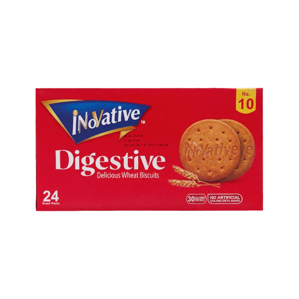 INNOVATIVE DIGESTIVE BISCUITS TICKY PACK 60 GM BOX 24PC
