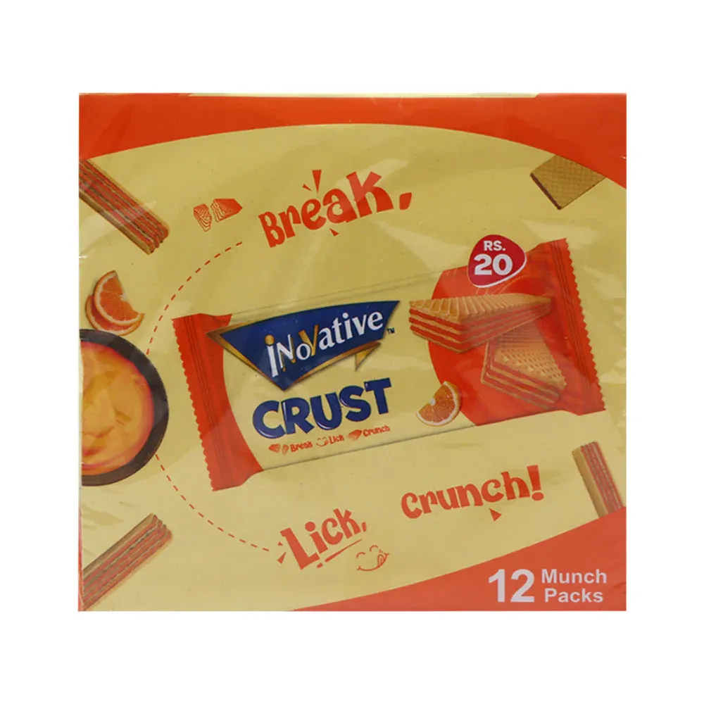 INOVATIVE CRUST WAFER ORANGE 25 GM BOX 12 PC