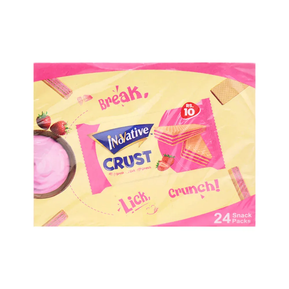 INOVATIVE CRUST WAFER STRAWBERRY 12 GM BOX 24PC