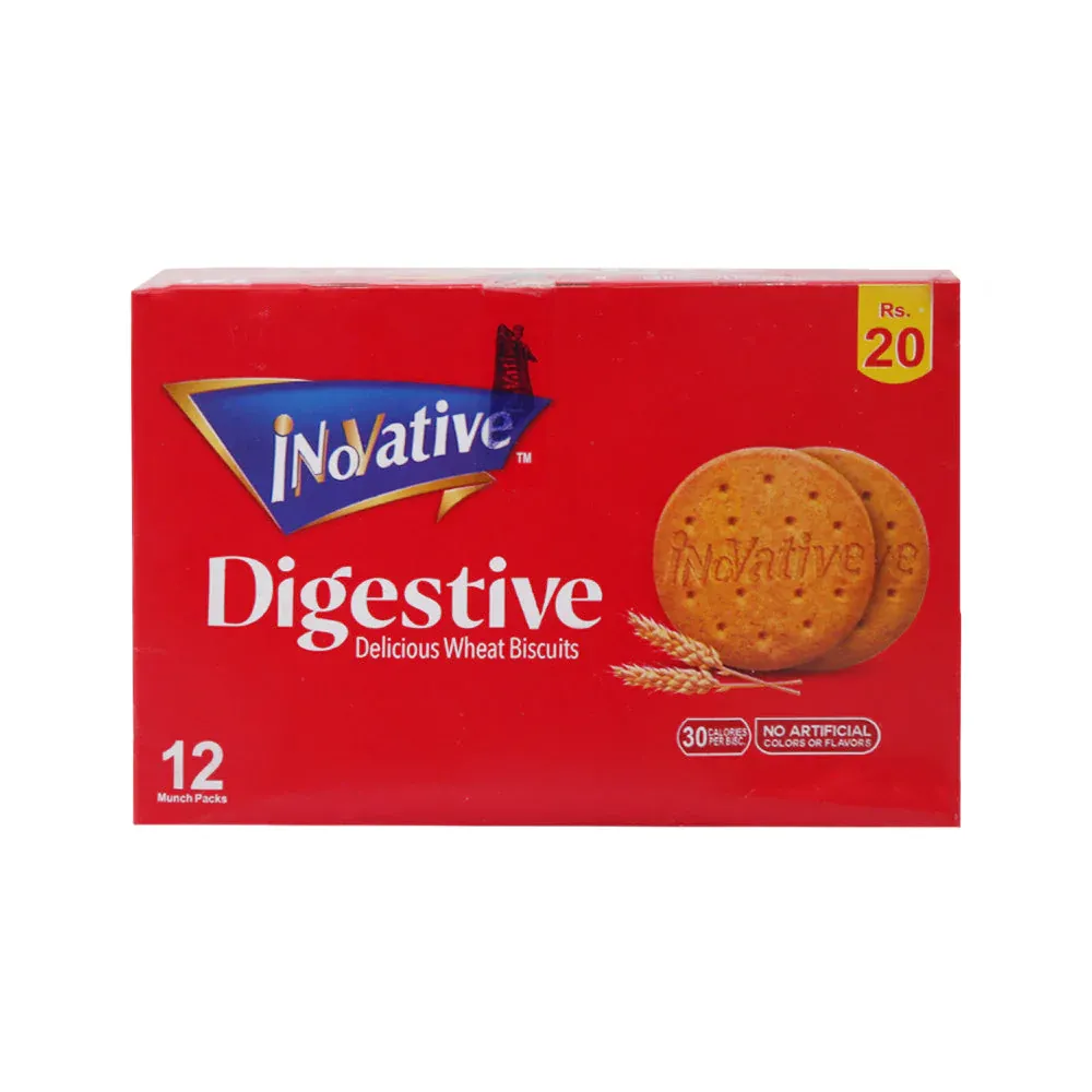 INOVATIVE DIGESTIVE BISCUITS HALF ROLL 36 GM BOX 12PC