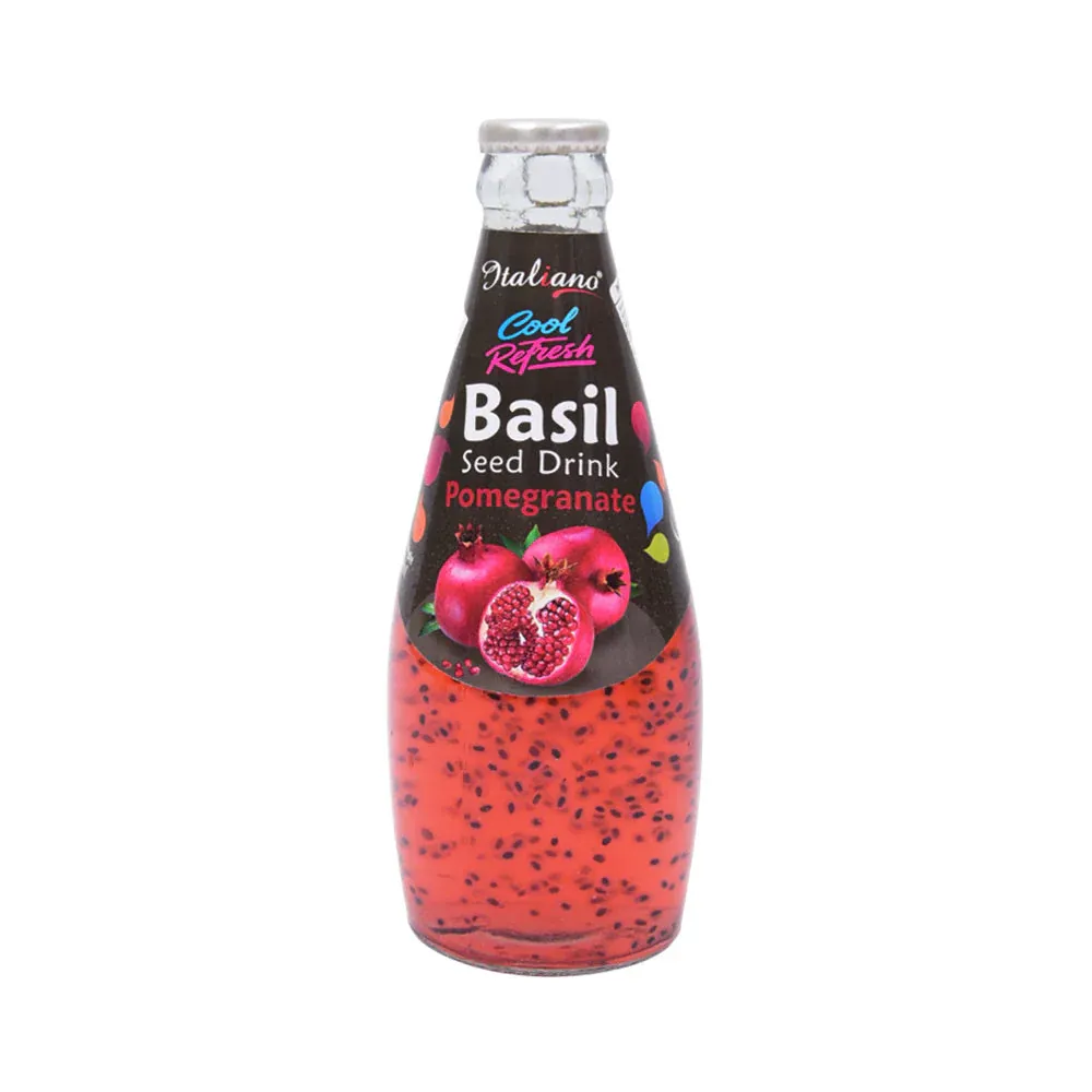 ITALIANO BASIL SEED DRINK POMEGRANATE 290 ML