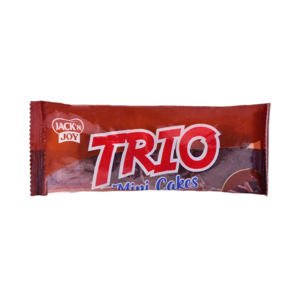 JACK N JOY TRIO MINI CAKE CHOCOLATE 36GM