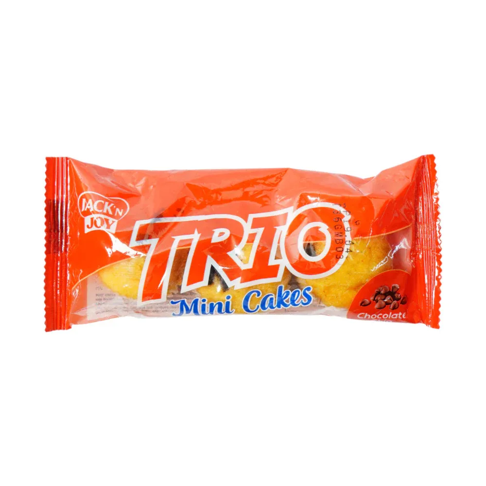 JACK N JOY TRIO MINI CAKE CHOCOLATE CHIP 36GM