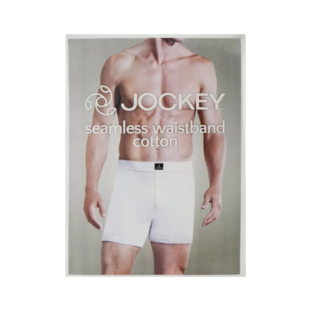JOCKEY SEAMLESS WAISTBAND COTTON BOXER BLACK XXL 1105