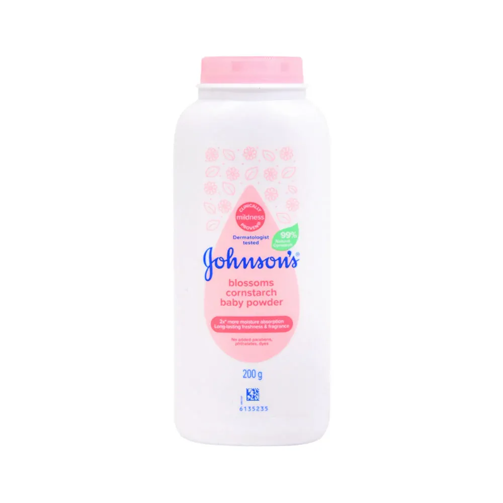 JOHNSONS BABY POWDER BLOSSOM CORNSTARCH 200 GM