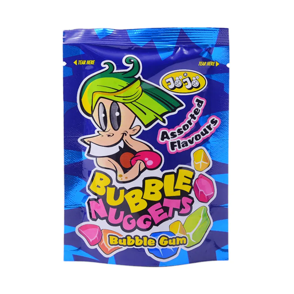 JOJO ASSORTED BUBBLE GUM NUGGETS 50GM