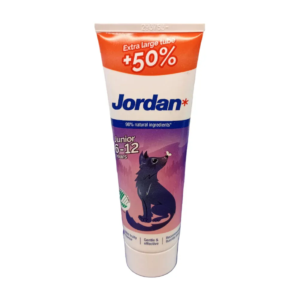 JORDAN JUNIOR 6-12 YEARS TOOTH PASTE 75ML