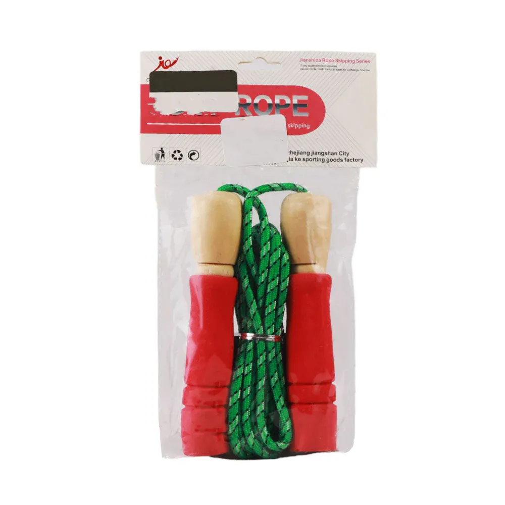 JUMPING ROPE WODDEN HANDLE WITH FOAM
