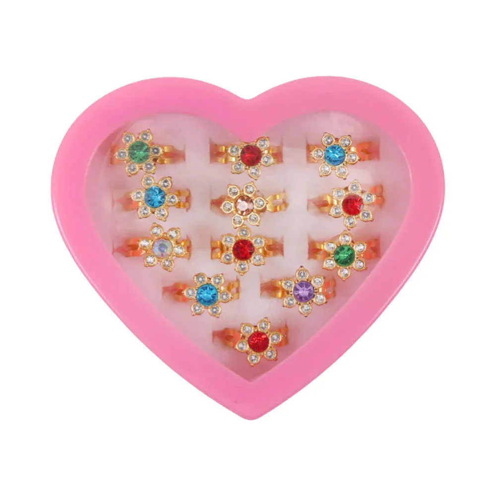 JZ8818 12 RINGS IN HEART ASST IR