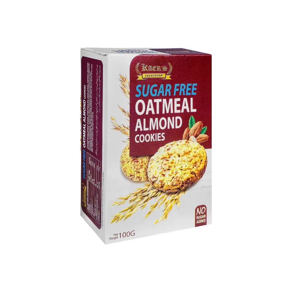 KAERS SELECTION COOKIES OATMEAL ALMOND SUGAR FREE 100 GM