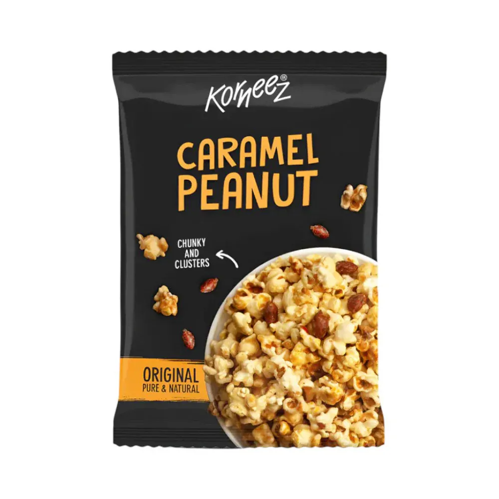 KORNEEZ POP CORN CARAMAL PEANUT 45 GM