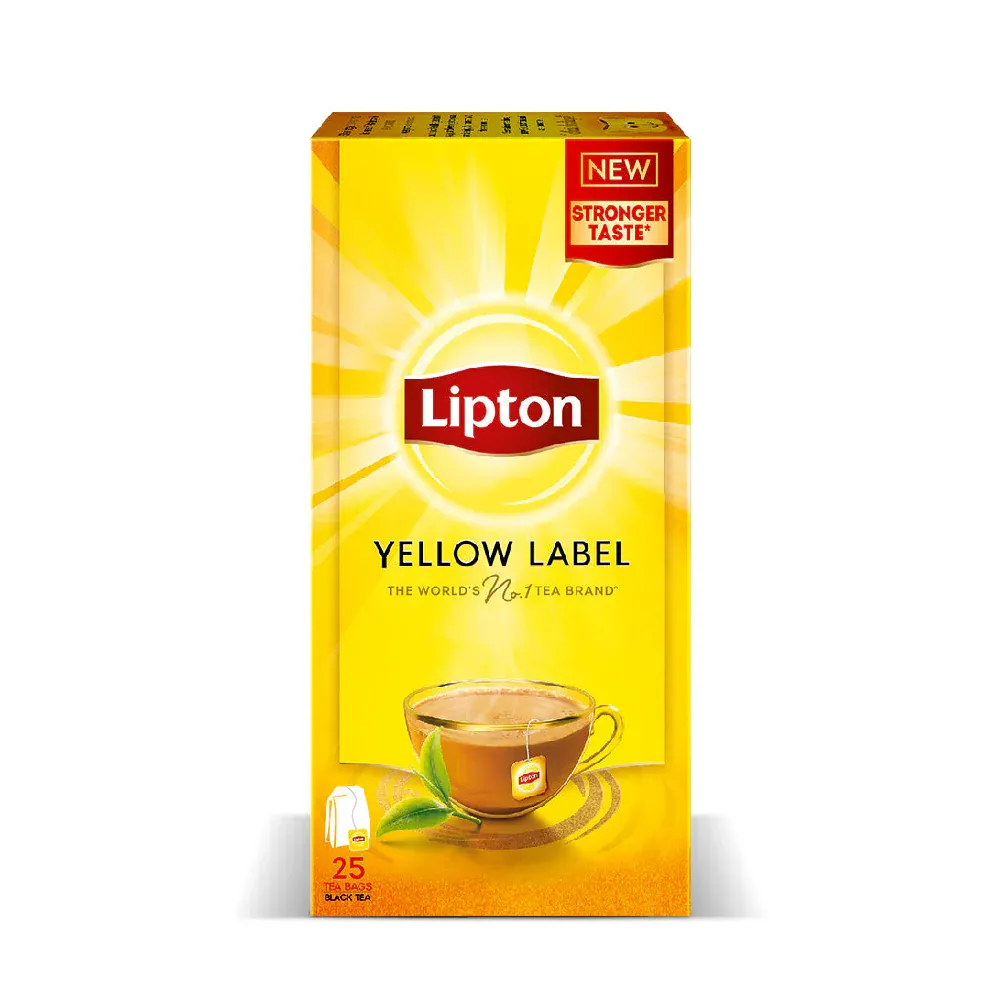 LIPTON TEA YELLOW LABEL 25 BLACK TEA BAGS 50 GM