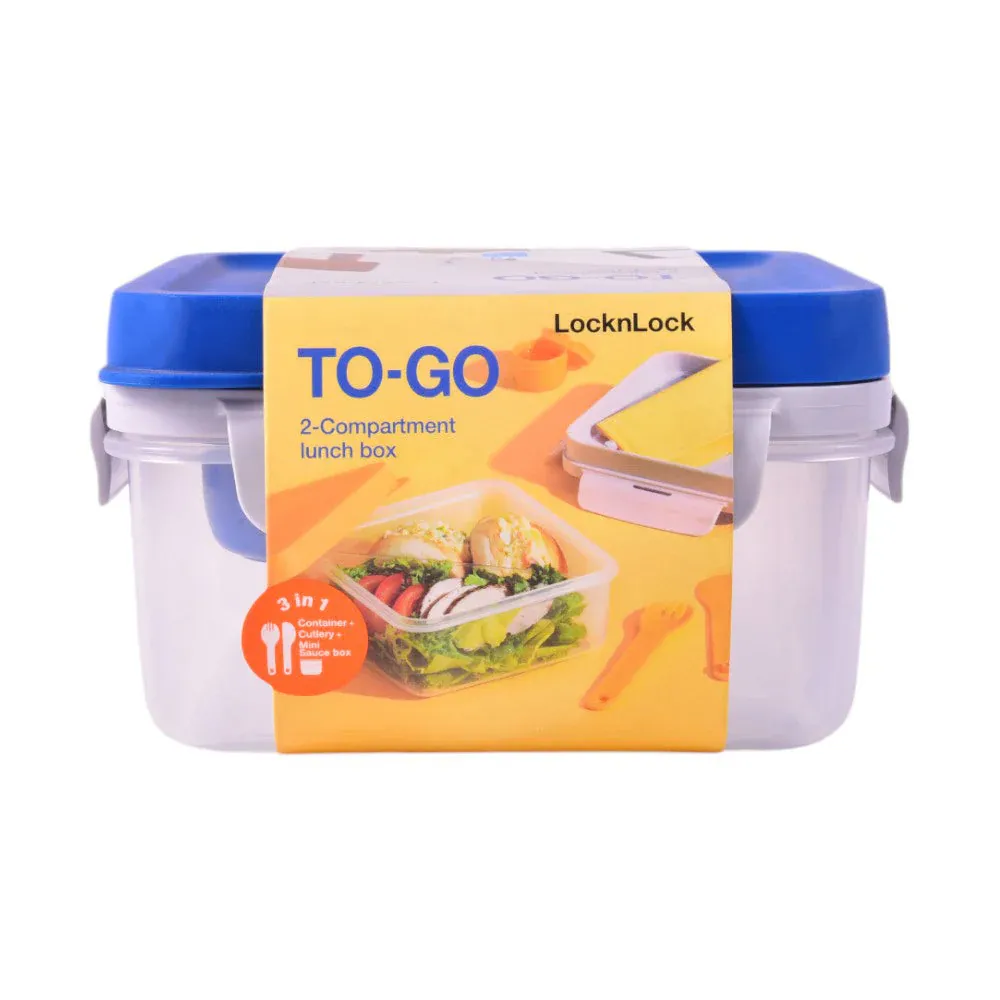 LOCK & LOCK TO GO LUNCHBOX 2 IN 1 POKE AND KNIFE LLHPL979LB