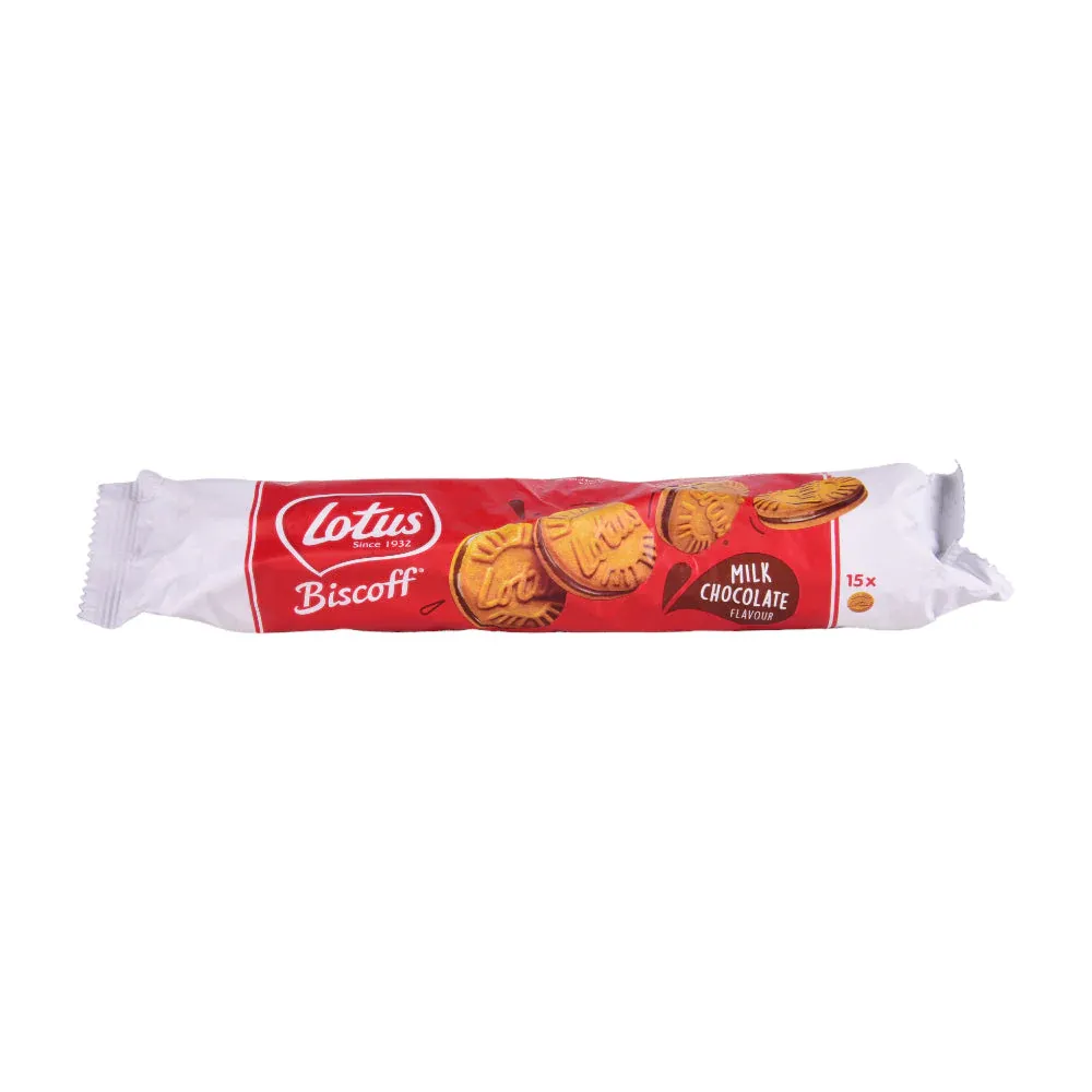 LOTUS COOKIES SANDWICH WITH MILK CHOCOLATE CREAM 150GM