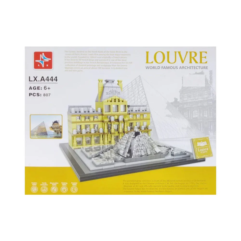 LX-A444 LOUVRE ARCHITECT BLOCKS 807PCS