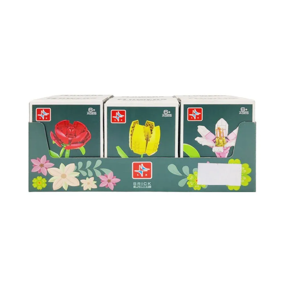 LX-A544 FLOWERS BLOCKS ASST