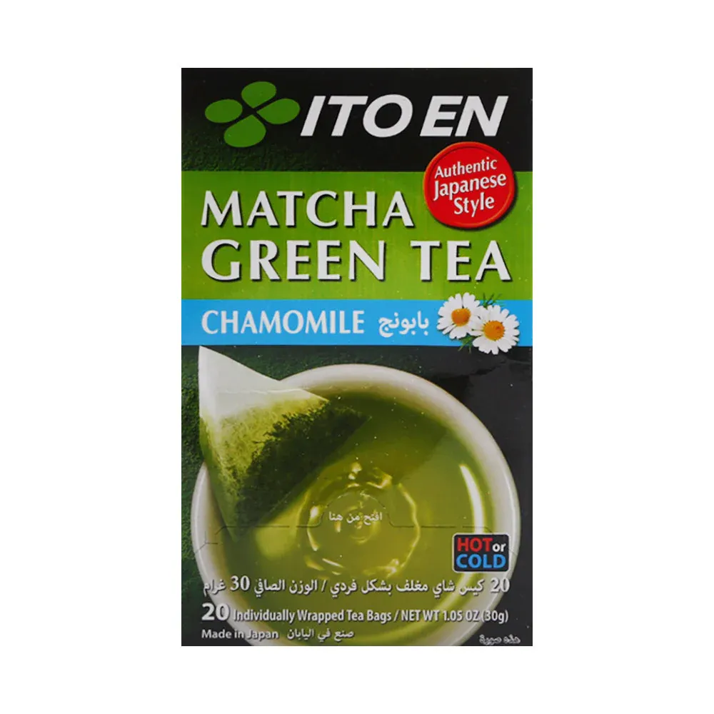 MATCHA GREEN TEA CHAMOMILE 20PCS 30GM