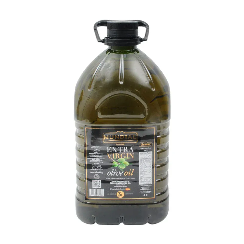 MUNDIAL OLIV OIL EXTRA VIRGIN BOTTLE 3 LTR