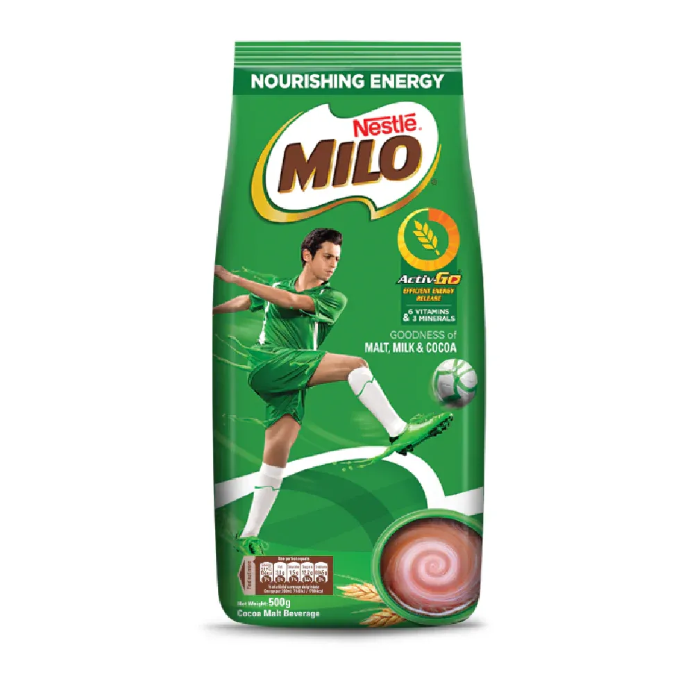 NESTLE MILO POWDER ACTIVE-GO POUCH 500 GM