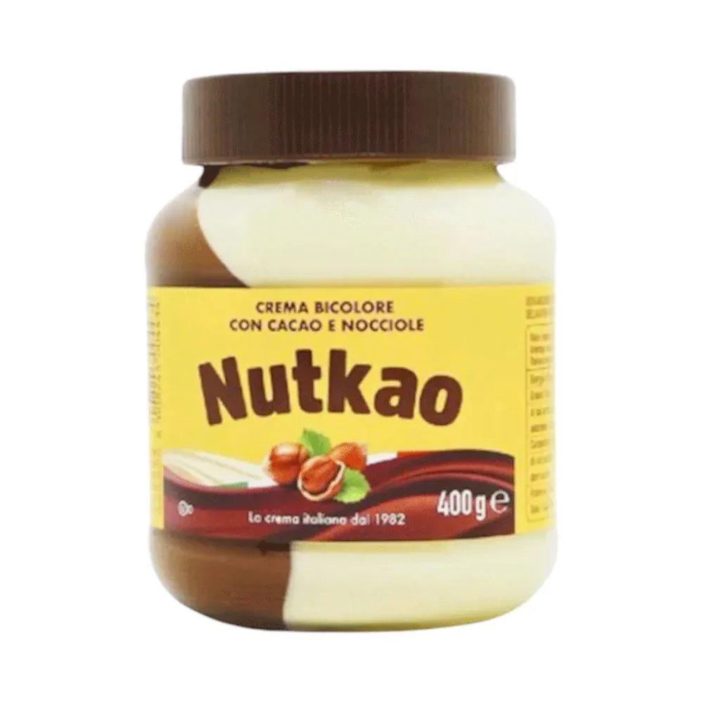 NUTKAO CHOCOLATE SPREAD DUO HAZELNUT COCOA 400 GM