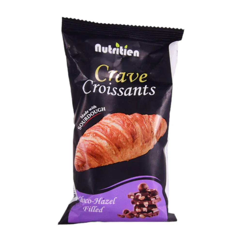 NUTRITIEN CRAVE CROISSANTS CHOCO-HAZEL FILLED 42 GM