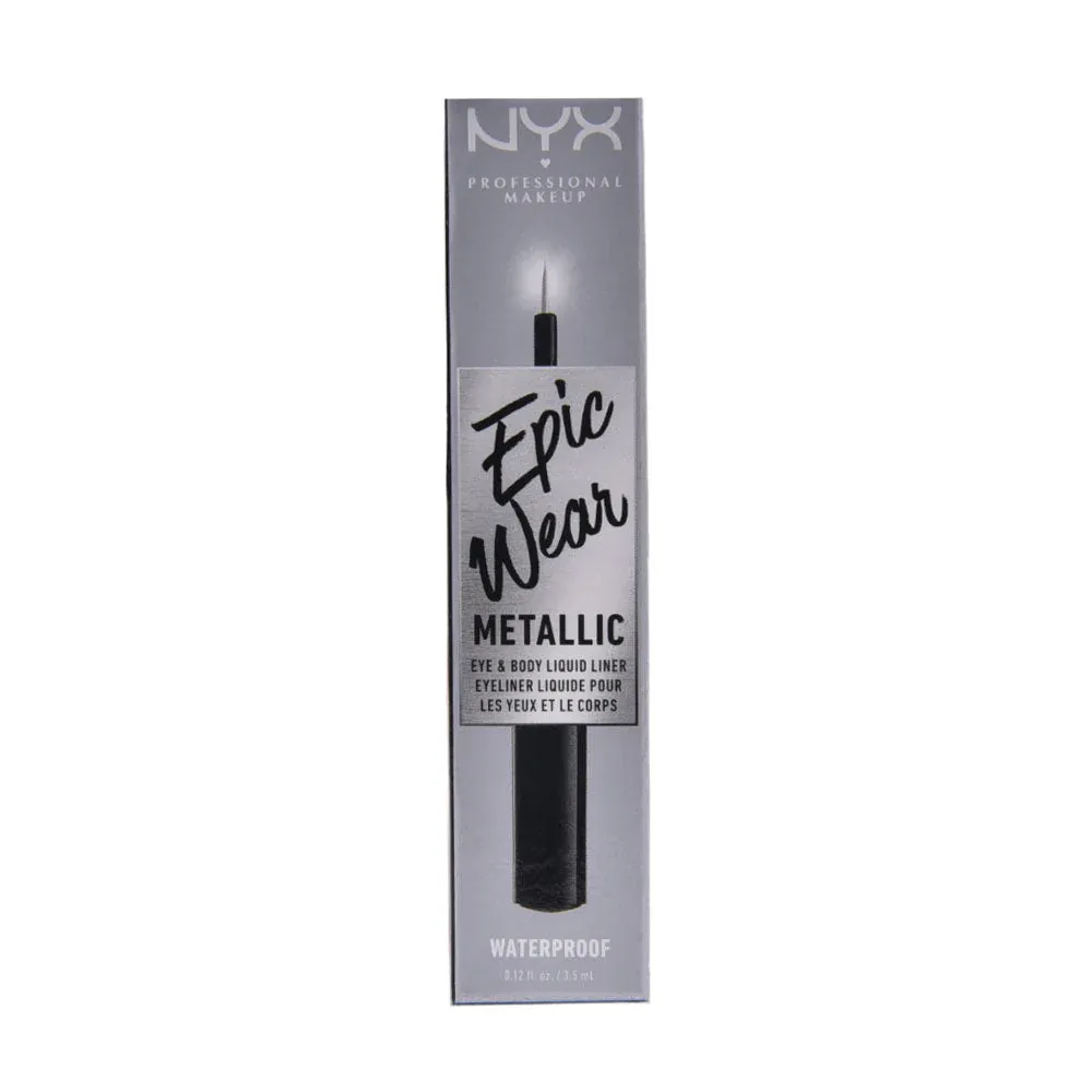 NYX EPIC WEAR METALLIC EYE & BODY LIQUID LINER 3.5ML (SILVER