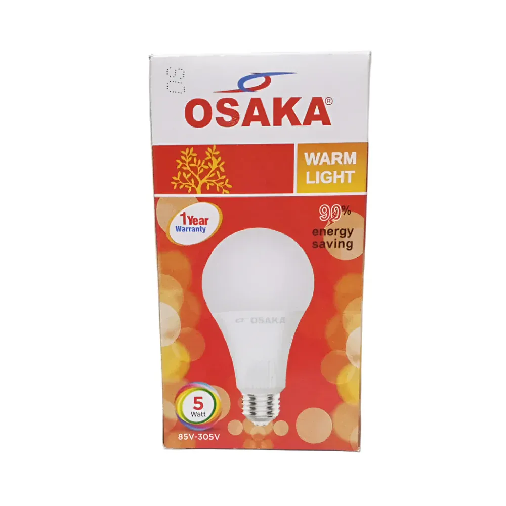 OSAKA 5 WATT WARM LIGHT LED BULB E27