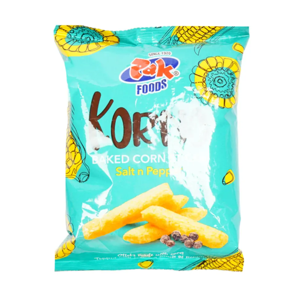 PAK FOOD KORNO BAKED CORN STICKS SALT & PEPPER 30GM