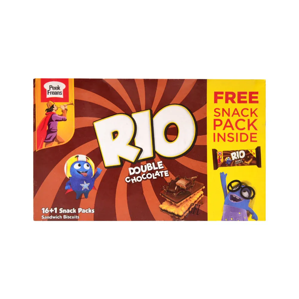 PEEK FREANS RIO DOUBLE CHOCOLATE SNACK PACK 28 GM BOX 16PC