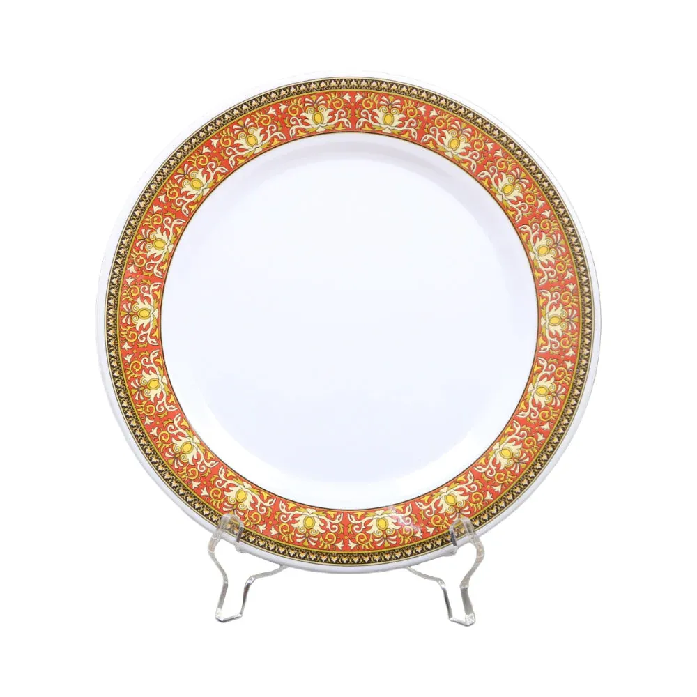 PLATE DINNER MELAMINE MEDUSA RED