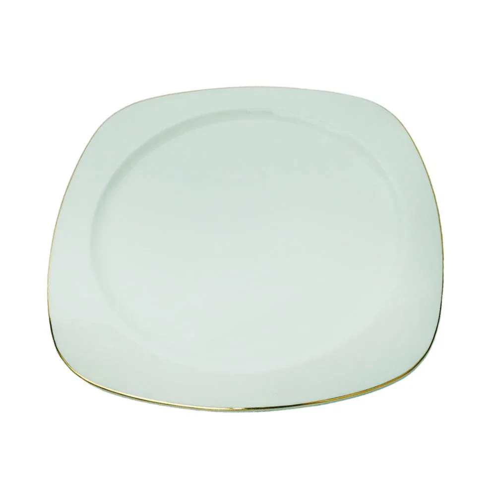 PLATE DINNER WHITE PORCELAIN SQUARE 9INCH IR A