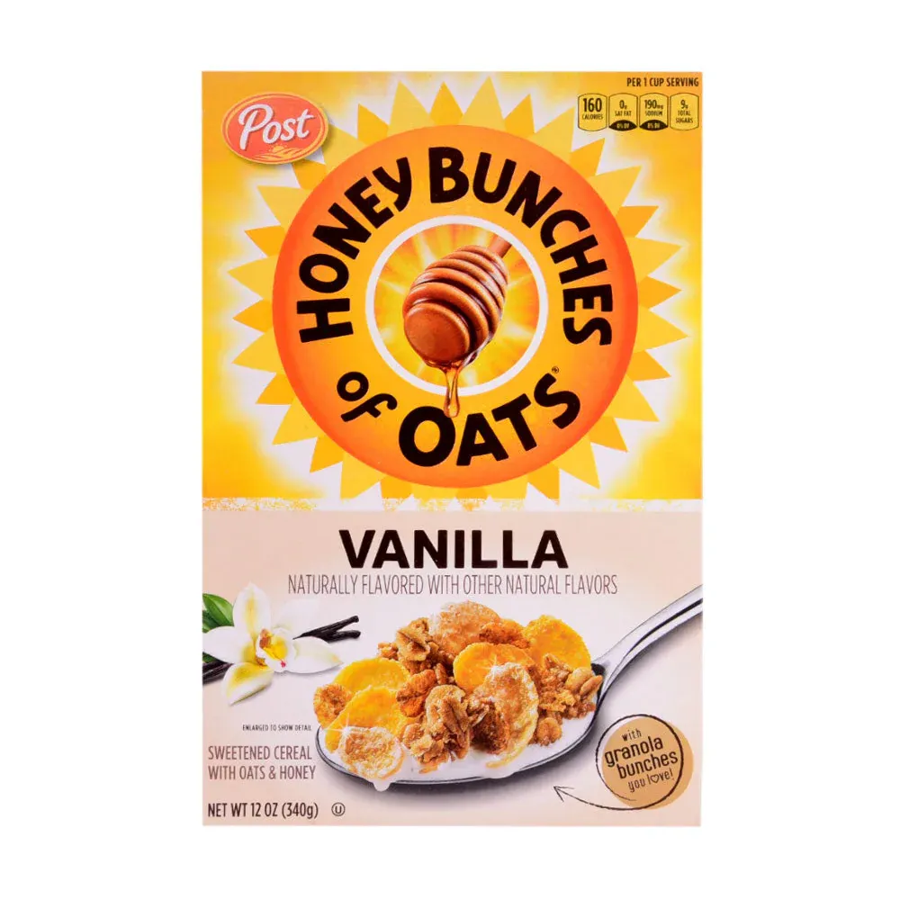 POST HONEY BUNCHES CEREAL VANILLA HONEY 340 GM