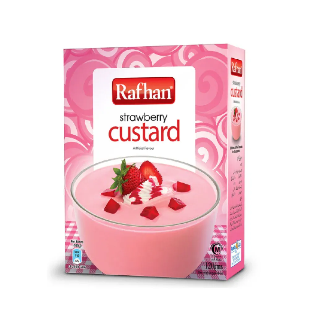 RAFHAN CUSTARD POWDER STRAWBERRY 275 GM