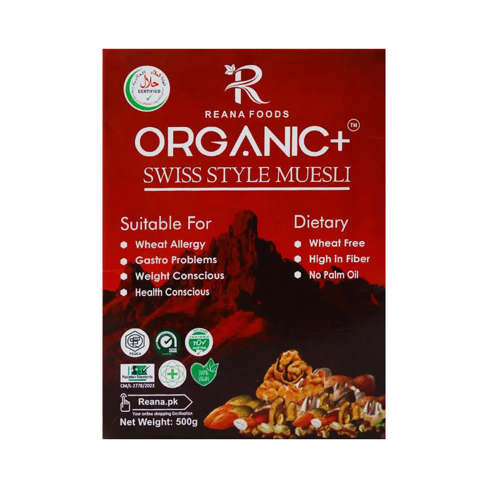 REANA ORGANIC MUESLI SWISS STYLE 500 GM