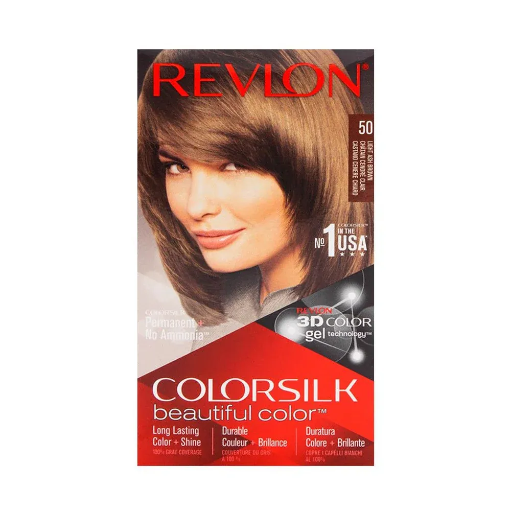 REVLON HAIR COLOR SILK LIGHT ASH BROWN 50