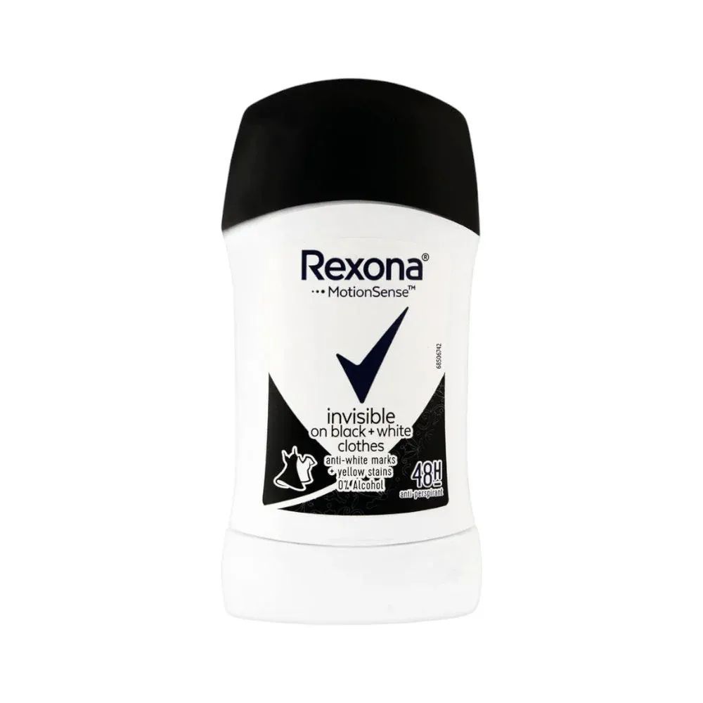 REXONA DEO STICK INVISIBLE BLACK WHITE 40 ML