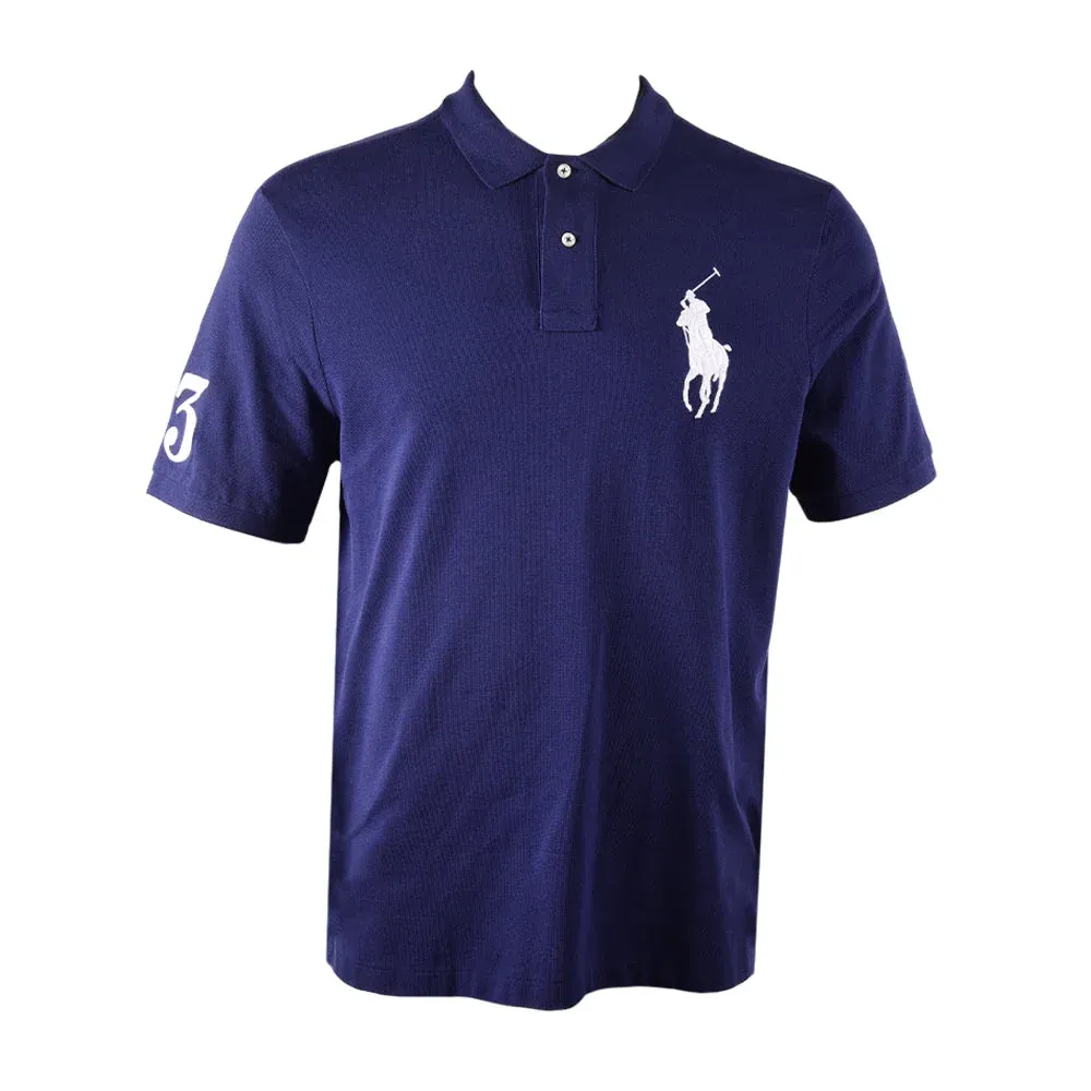 RL MEN S/S POLO SHIRT 394002 NVY L (IR)