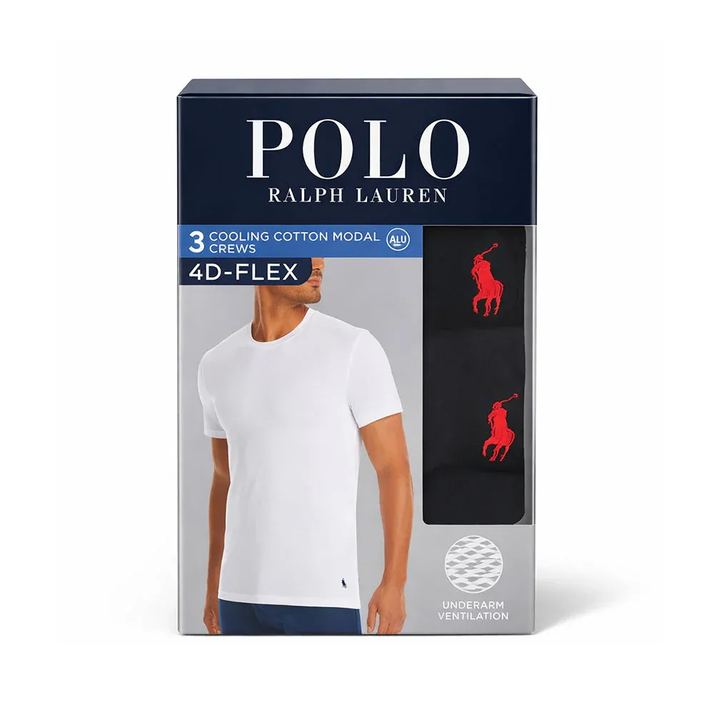 RL MEN S/S R.NECK SHIRT P-3 LFC2P3-PBD BLK (IR)