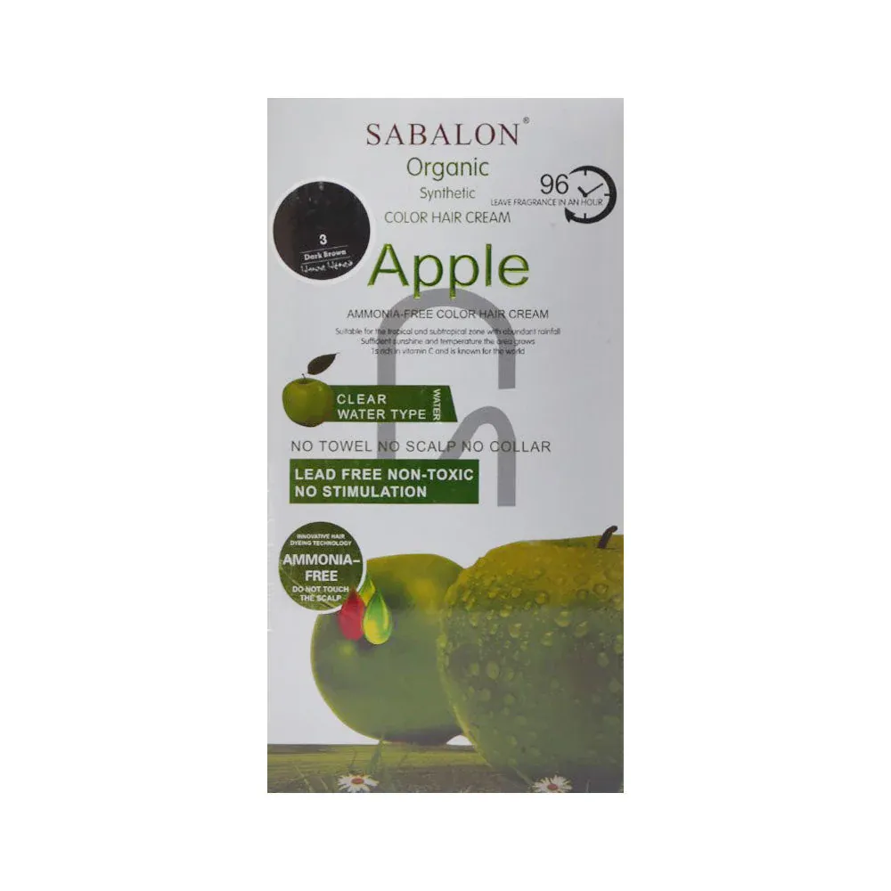 SABALON APPLE COLOR DARK BROWN  NO 3