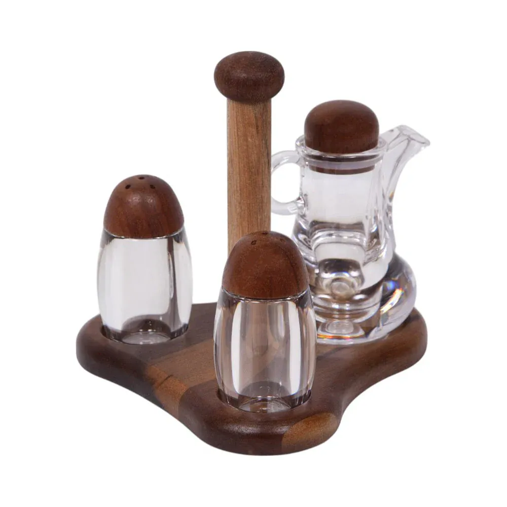 SALT & PEPPER SET 3PC IR SHENGYA KA0001/KC0001