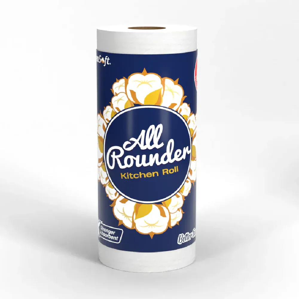 SATEENSOFT ALL ROUNDER LARGE TISSUE WIPES ROLL